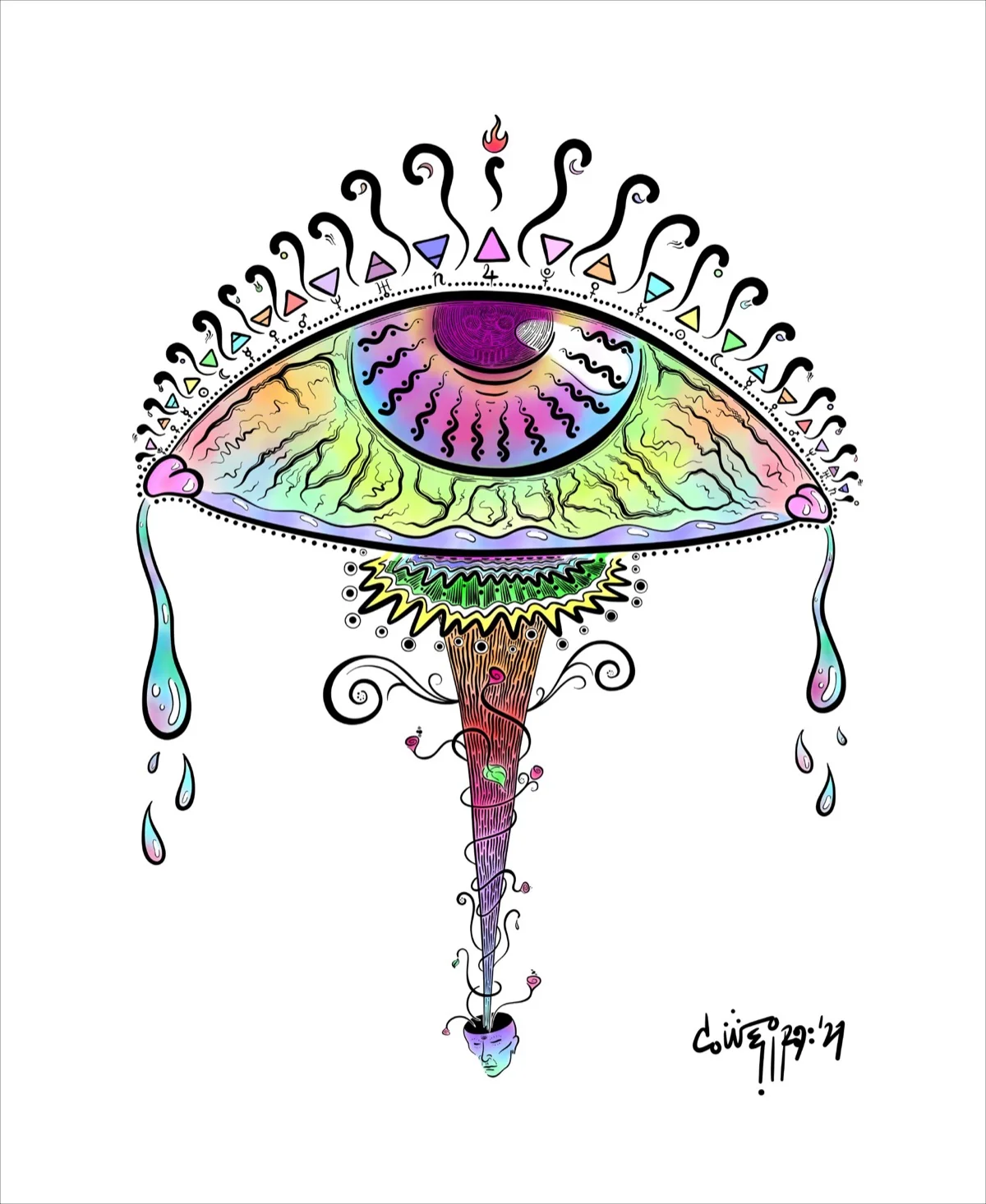 Mushbloom — painting by c.weird