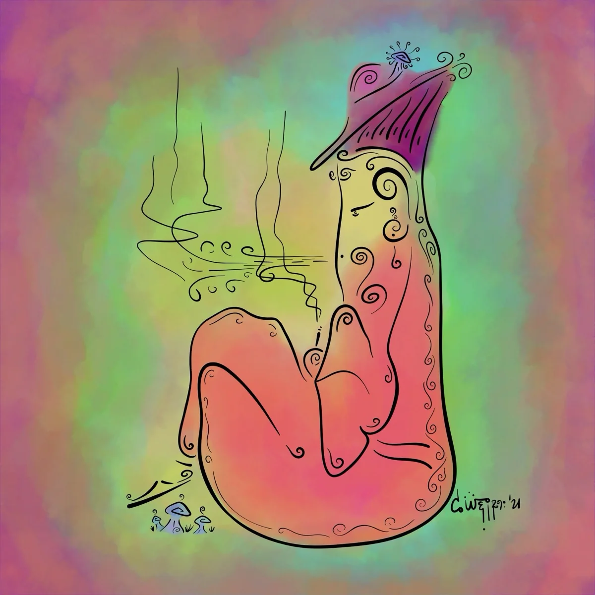 Pareidolia — painting by c.weird