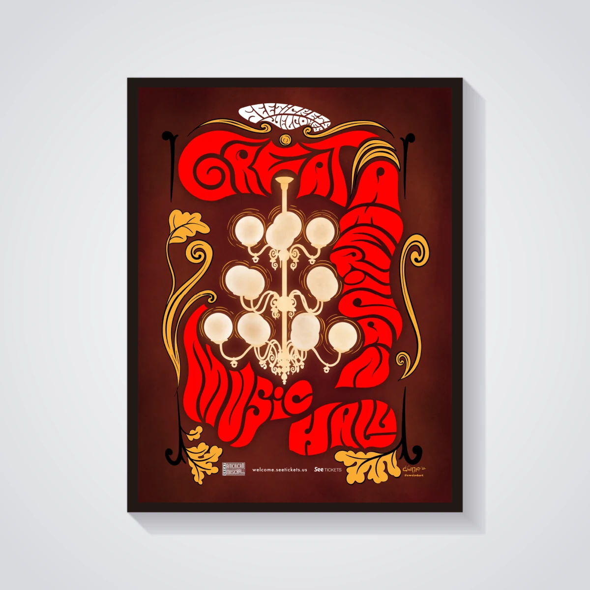 See Tickets event poster by c.weird — Great American Music Hall, SF
