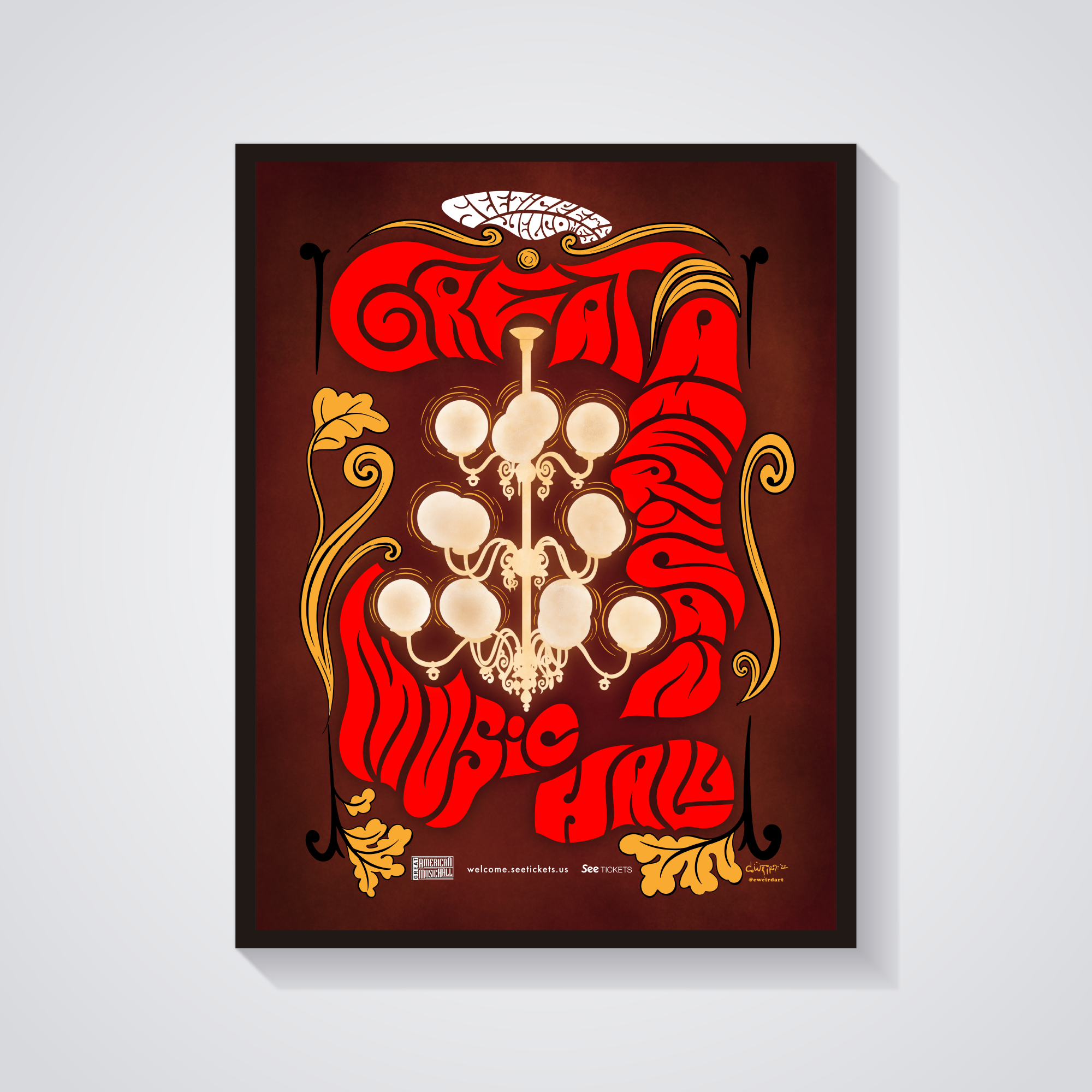 See Tickets event poster by c.weird — Great American Music Hall, SF