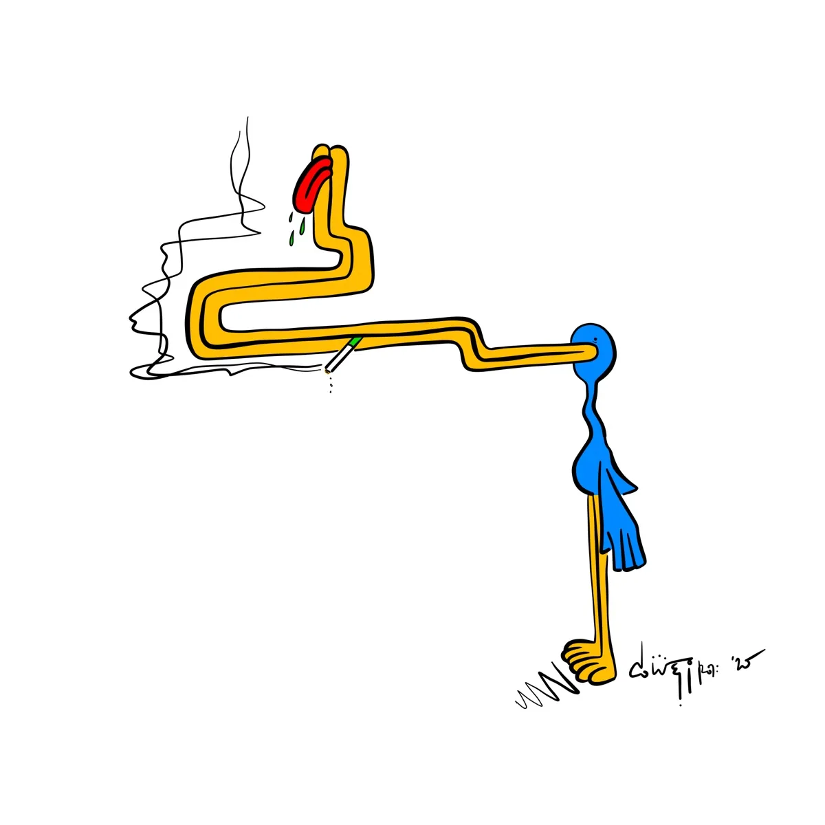Duck Guy — illustration by c.weird