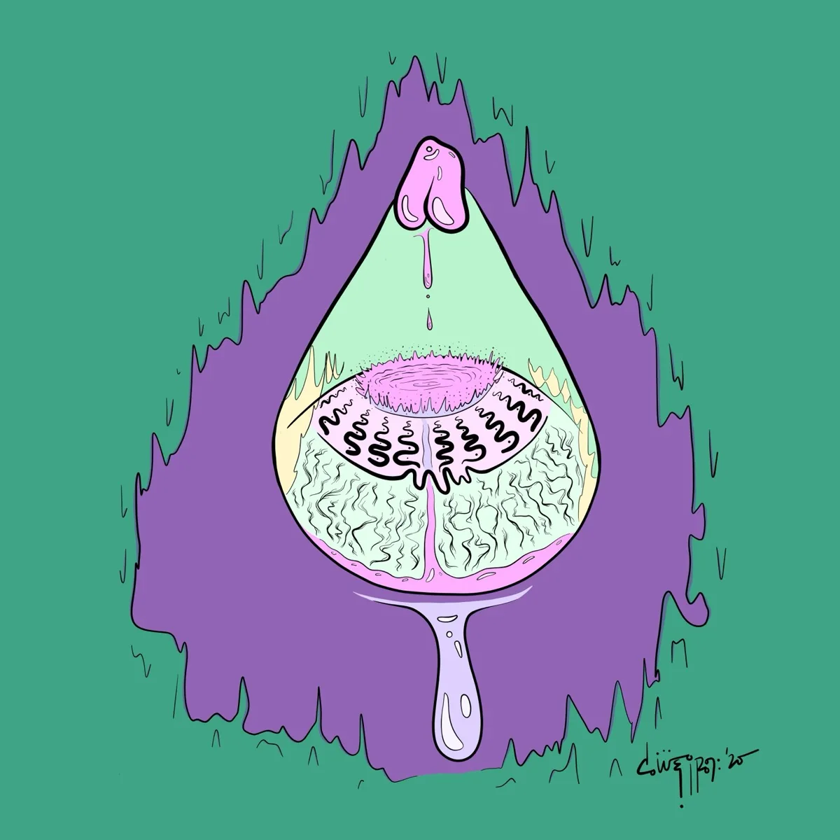 Pastel Eyes — illustration by c.weird