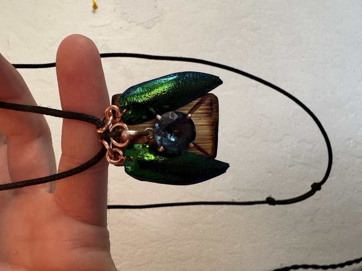 Beetle Wing Pendant