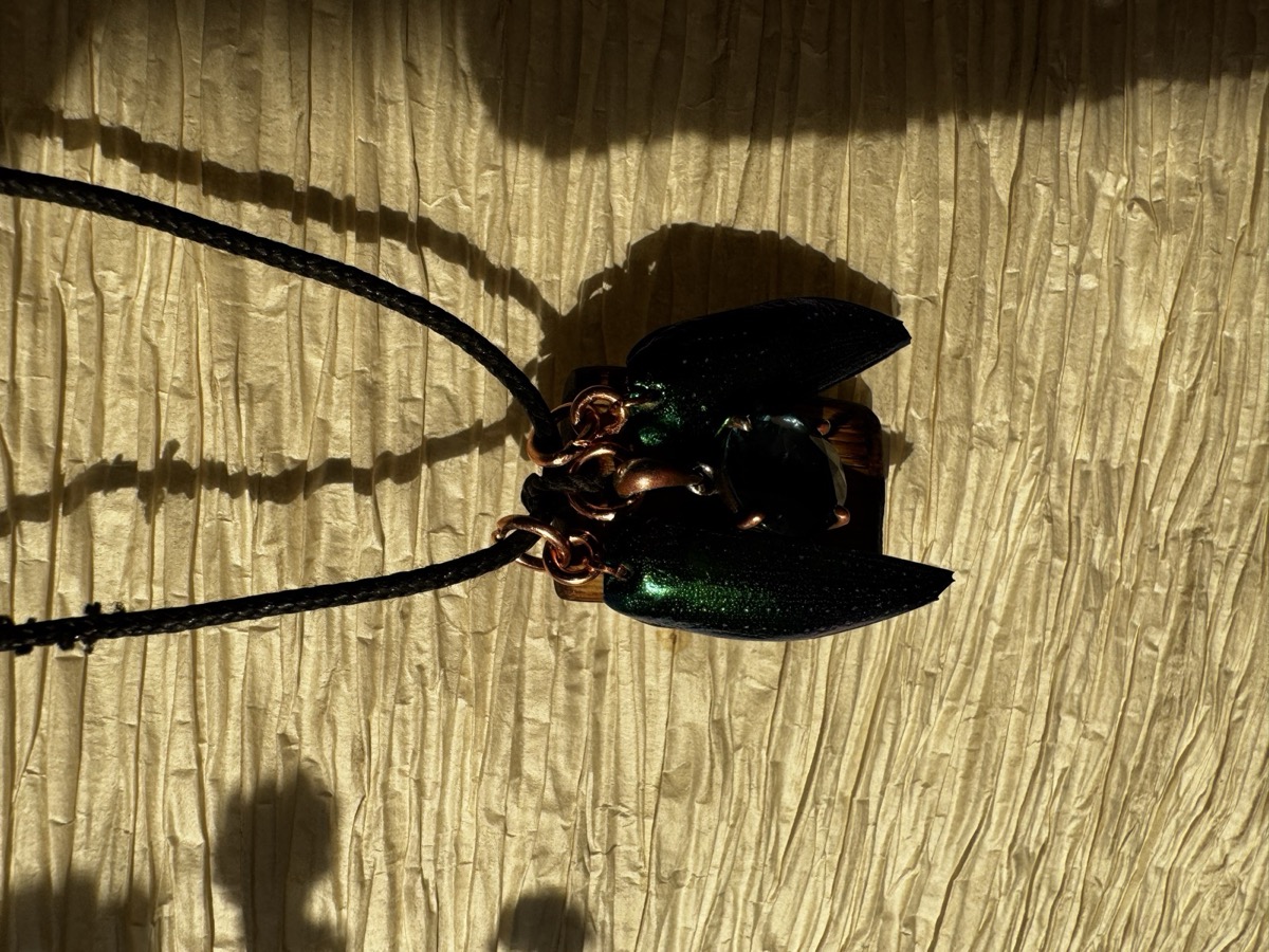 Beetle Wing Necklace