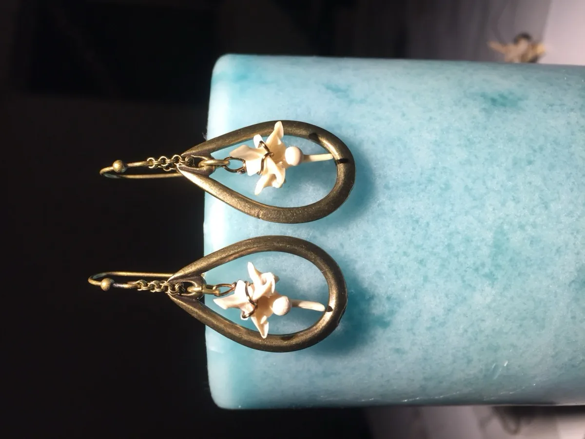 Rattlesnake Vertebrae Earrings