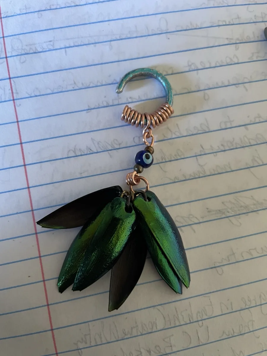 Beetle earring — jewelry by c.weird