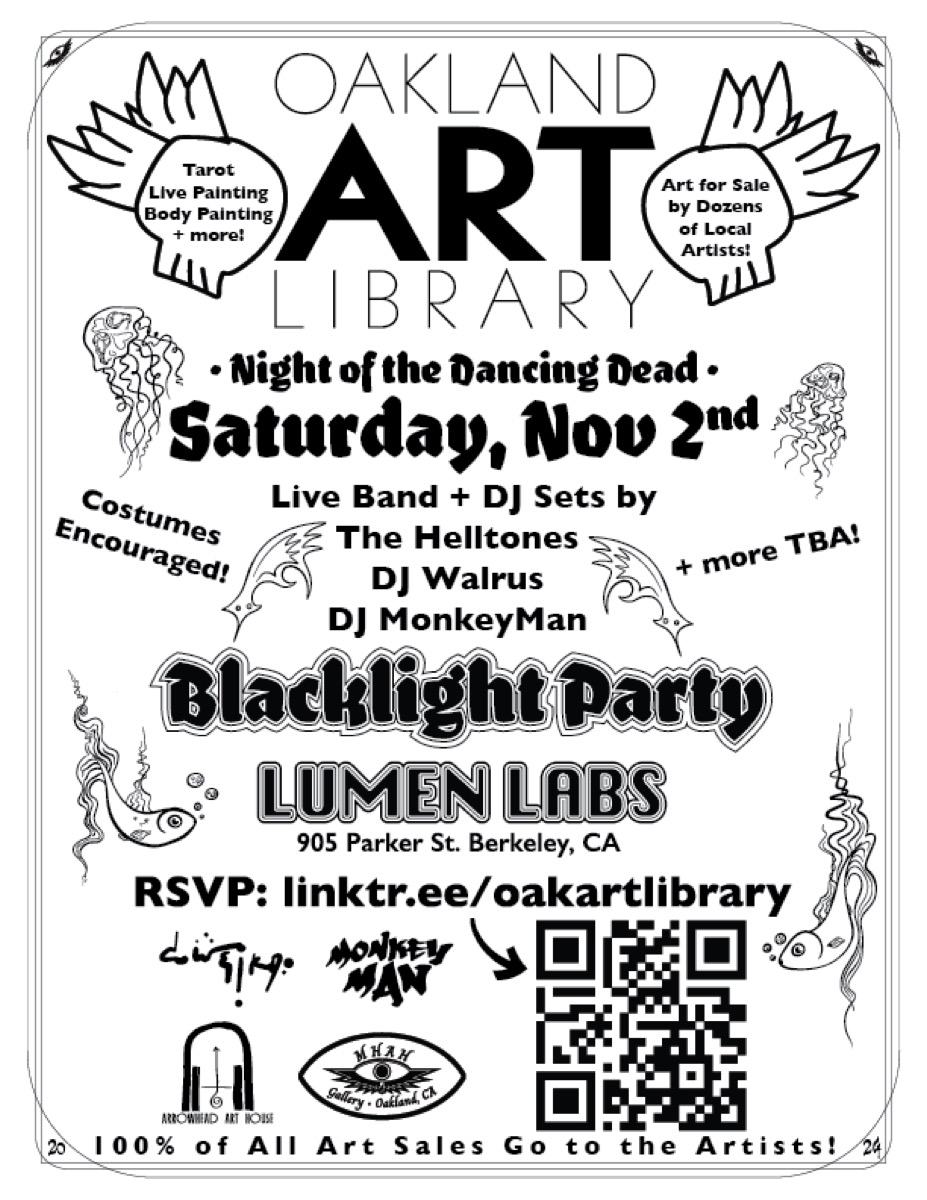 Oakland Art Library — Night of the Dancing Dead flyer