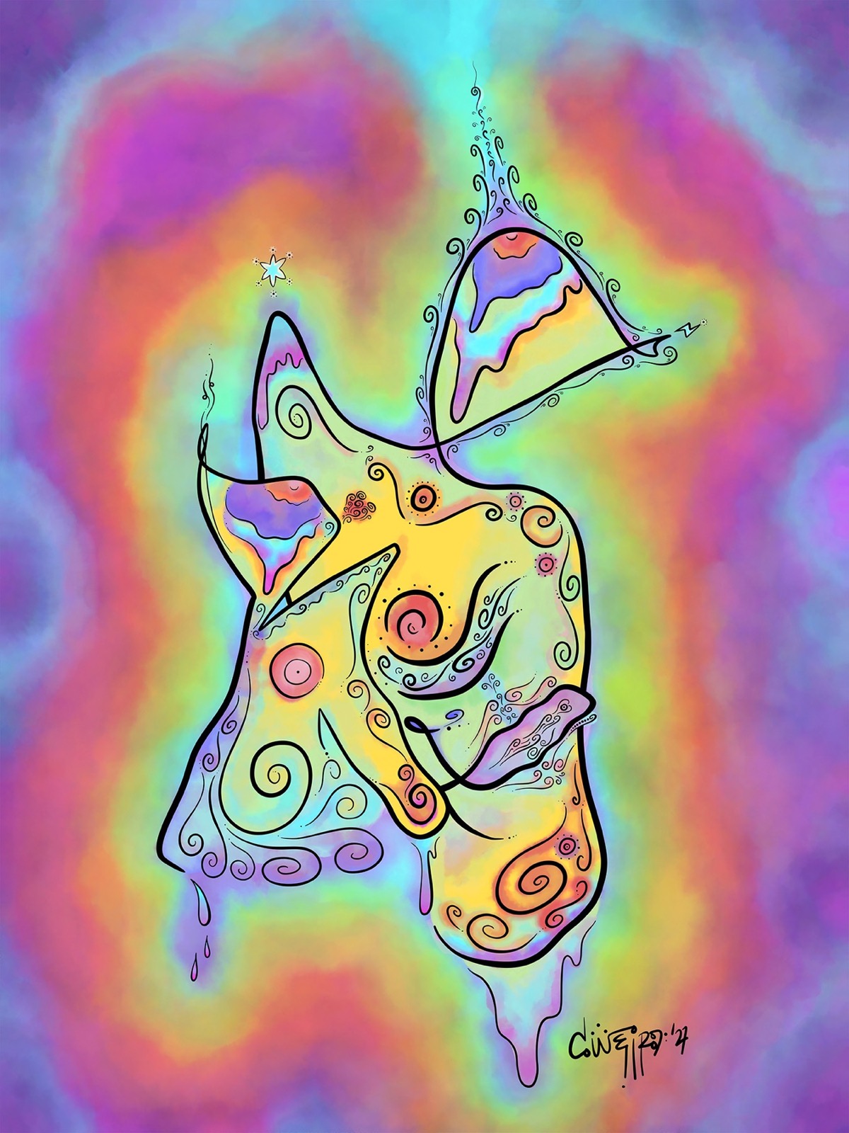 Pareidolia: Mother and Child