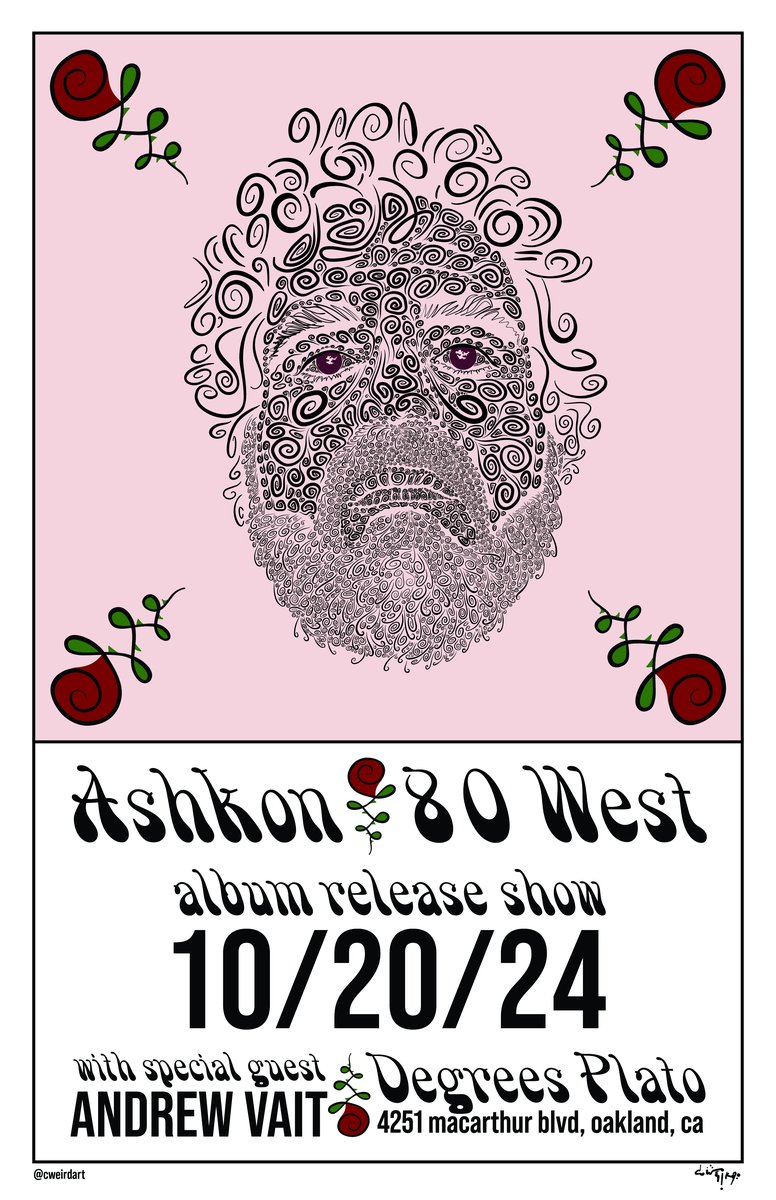 80 West album release poster by c.weird