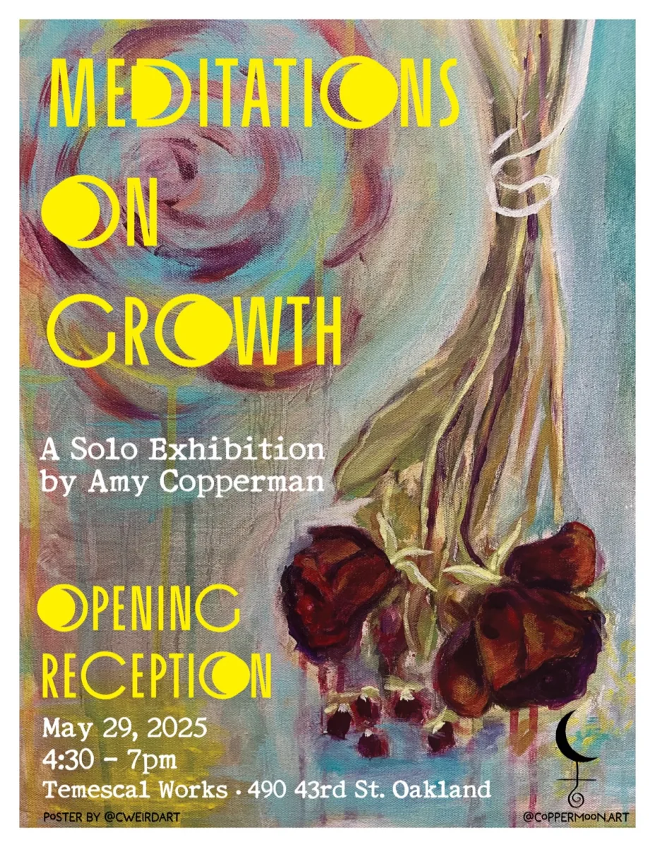 Amy Solo Show exhibition poster by c.weird — Temescal Works, Oakland