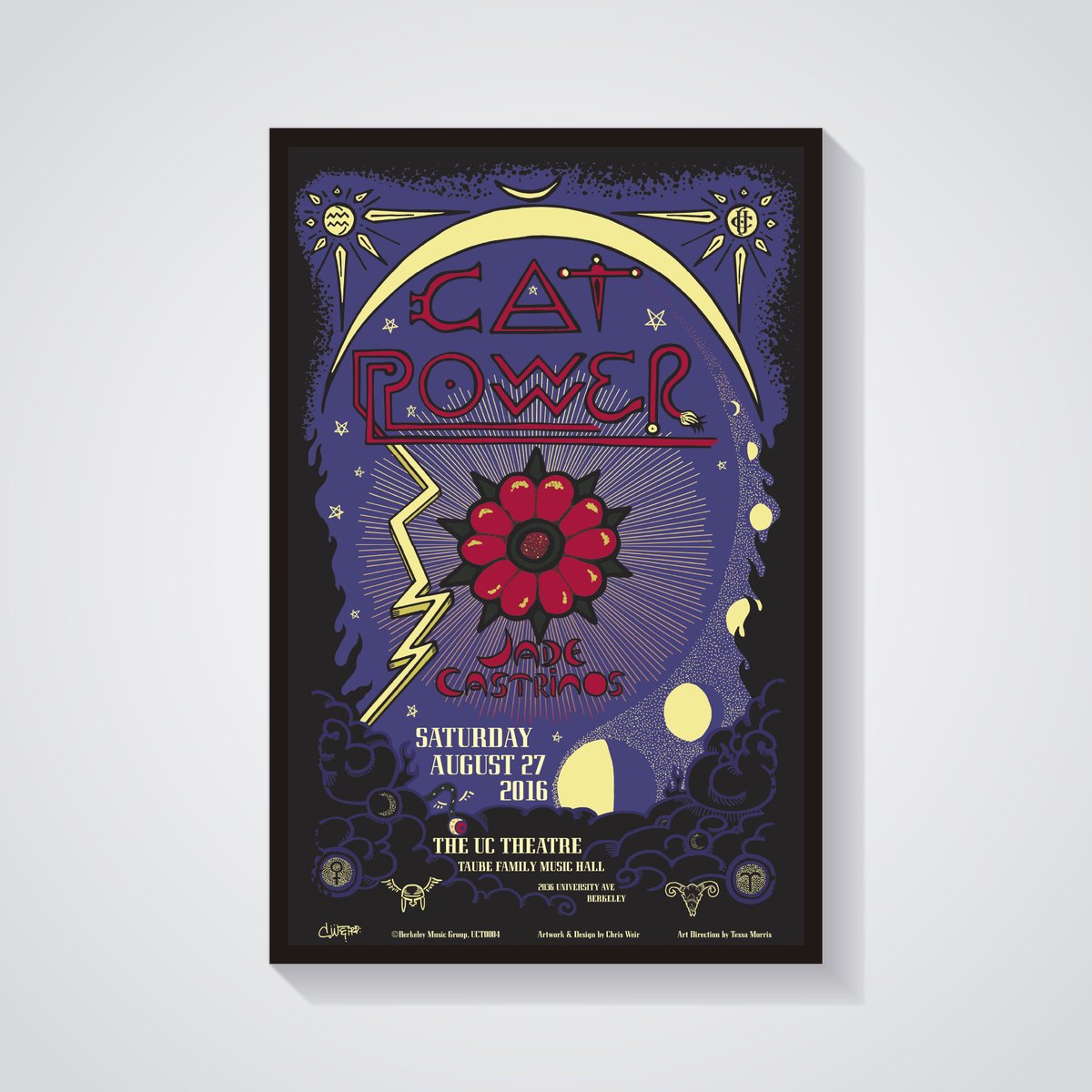 Cat Power concert poster by c.weird — UC Theatre, Berkeley