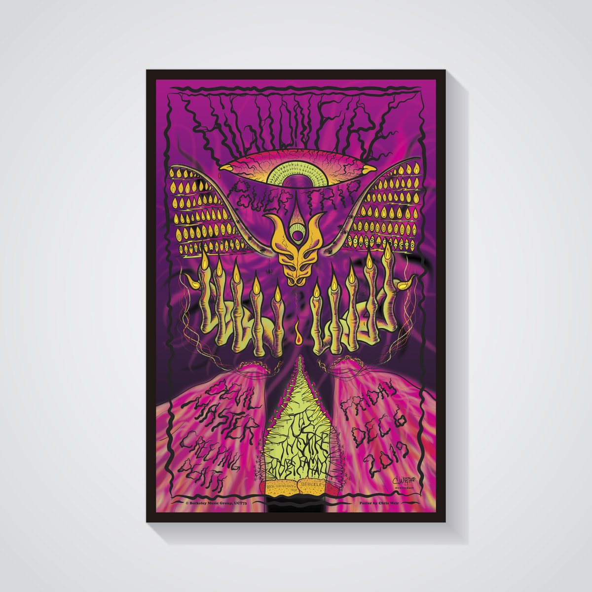 High on Fire concert poster by c.weird — UC Theatre, Berkeley