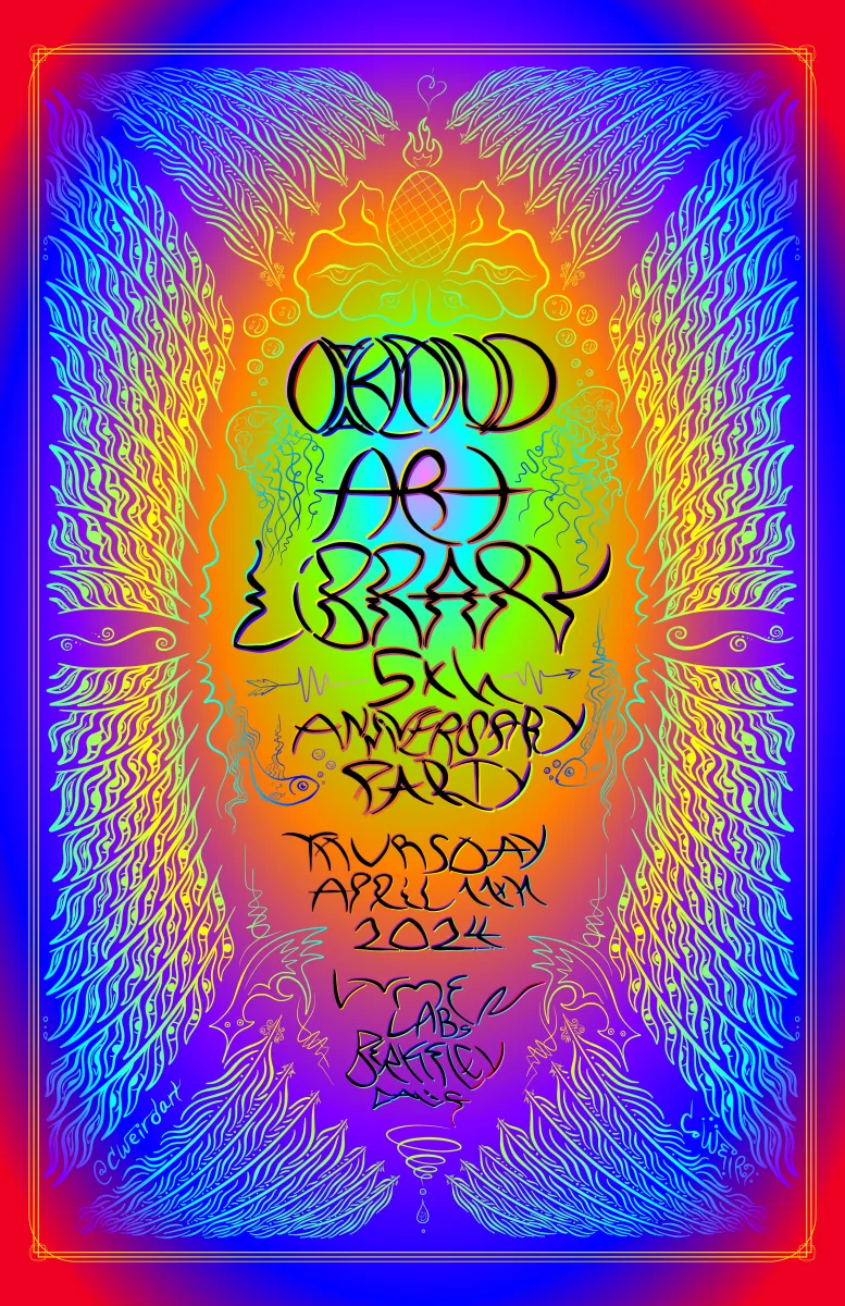 Oakland Art Library Anniversary Poster