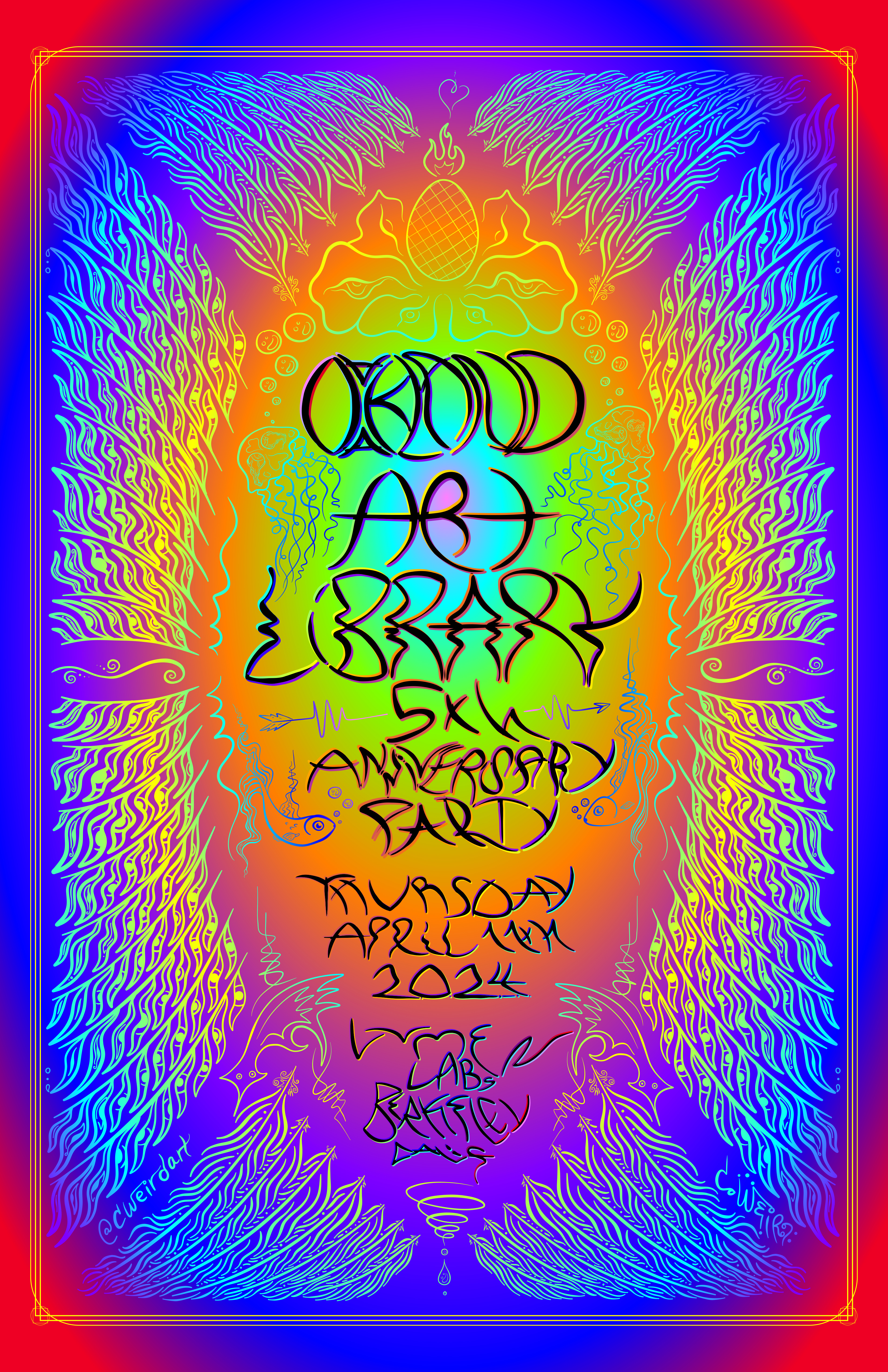Oakland Art Library Anniversary Poster