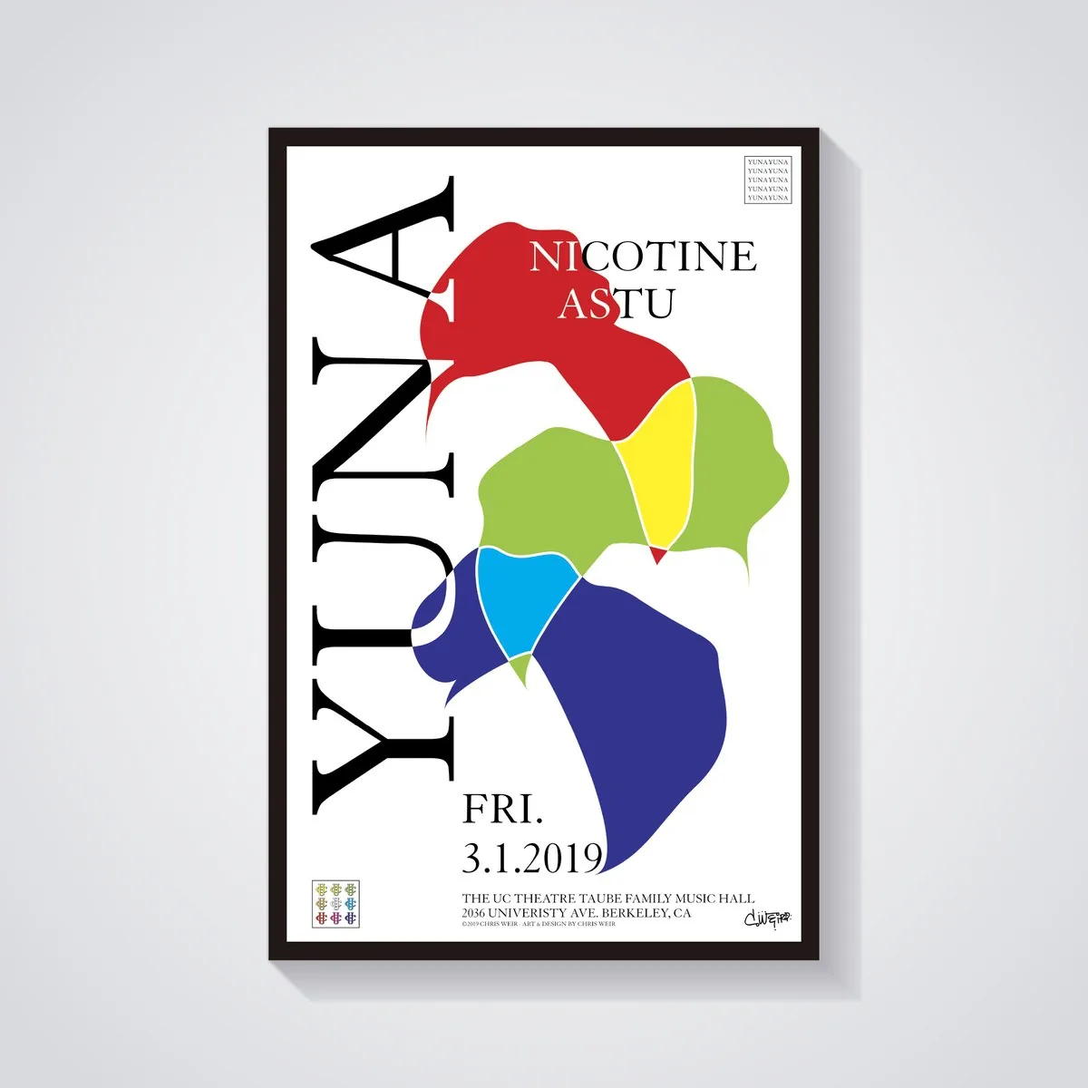 Yuna concert poster by c.weird — UC Theatre, Berkeley