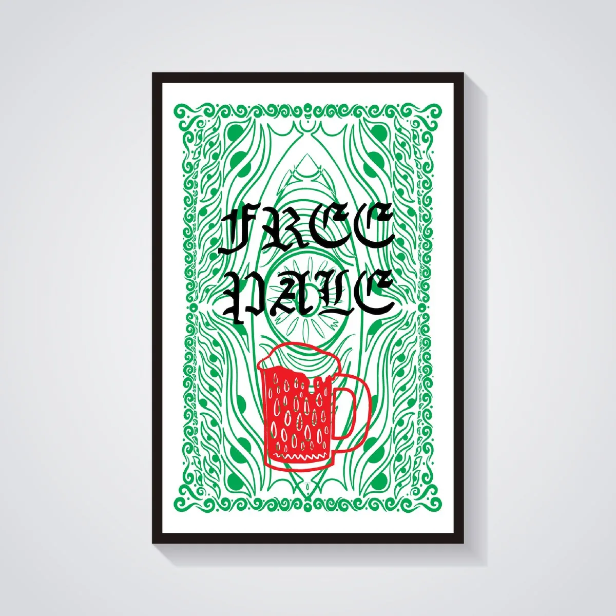 Free Palestine — solidarity protest poster by c.weird, Pro-Peace Propaganda series
