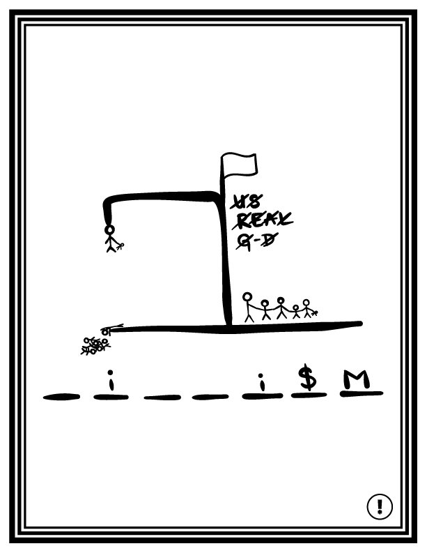Kids' Game — anti-capitalism protest poster by c.weird, Pro-Peace Propaganda series