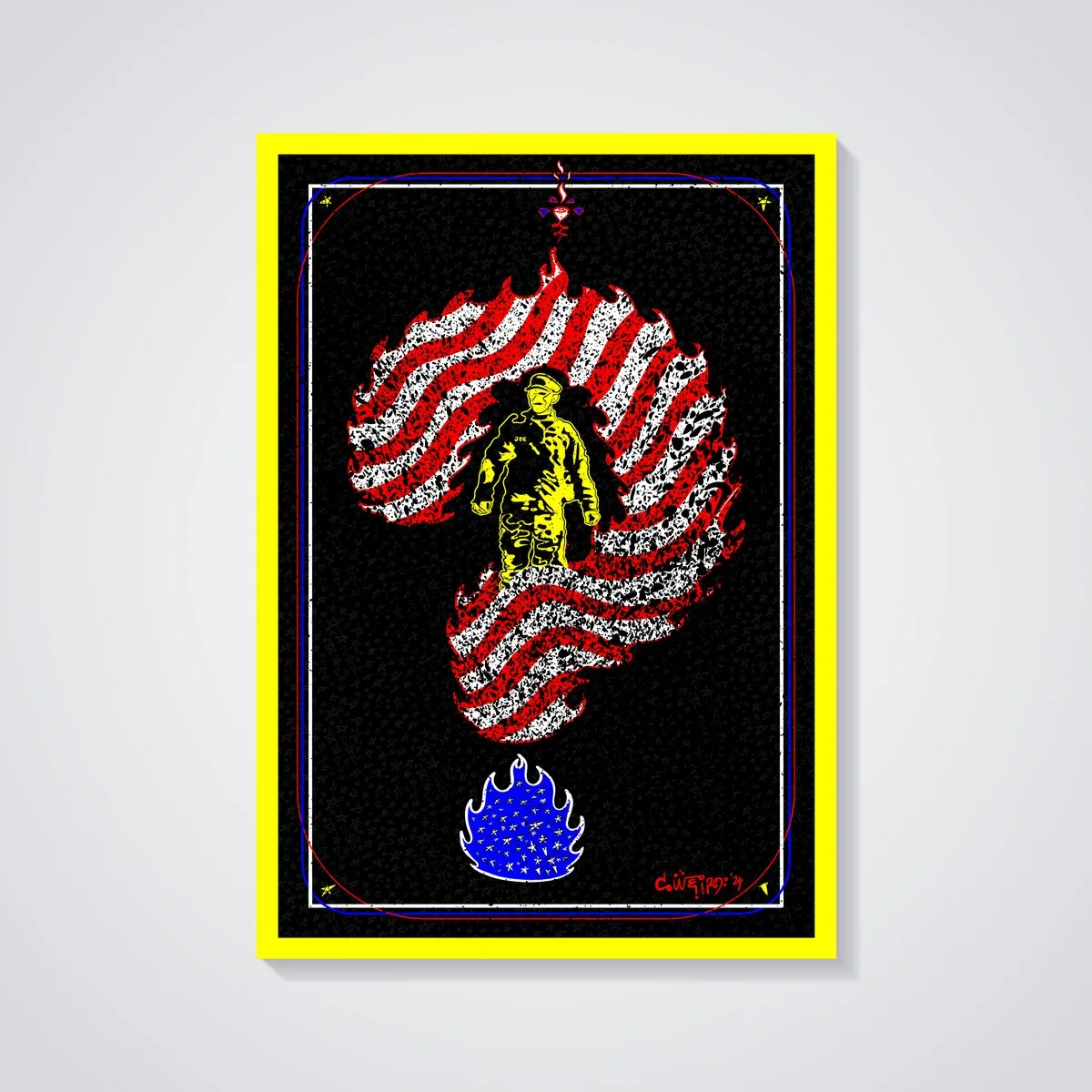 Two Last Words — anti-war protest poster by c.weird, Pro-Peace Propaganda series