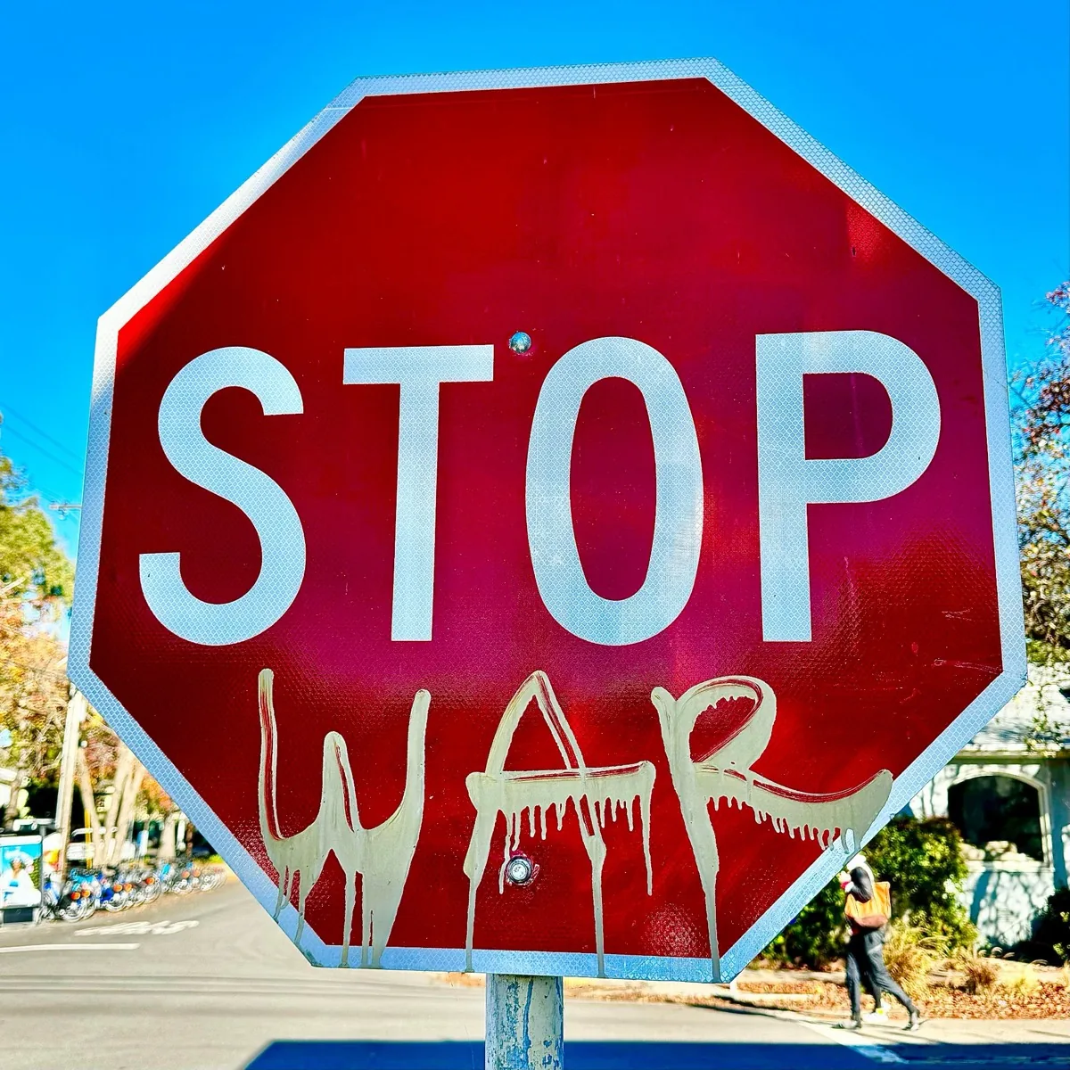 Stop War — public art by c.weird