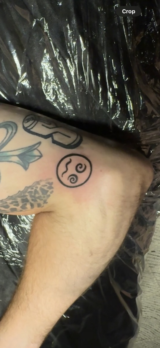 Spiral Smiley Tattoo