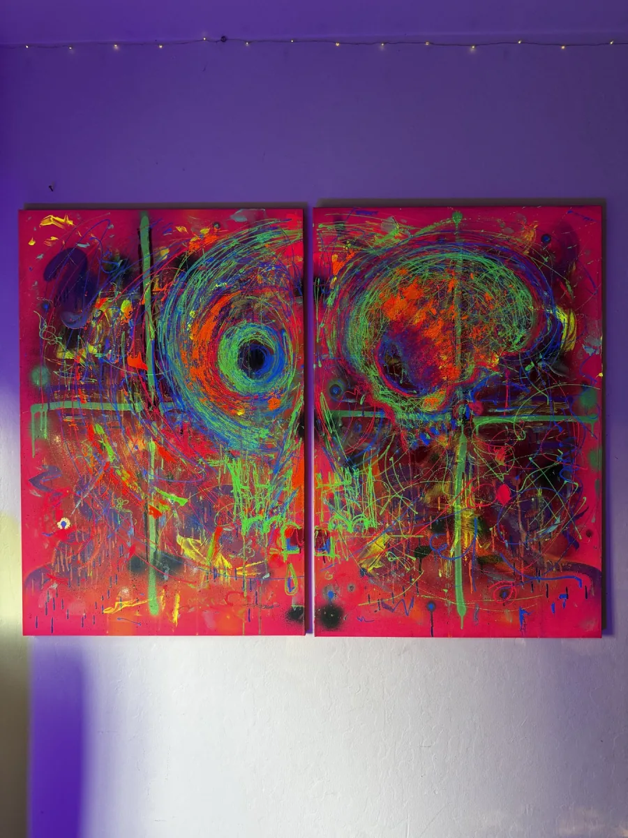 Untitled Diptych — painting by c.weird